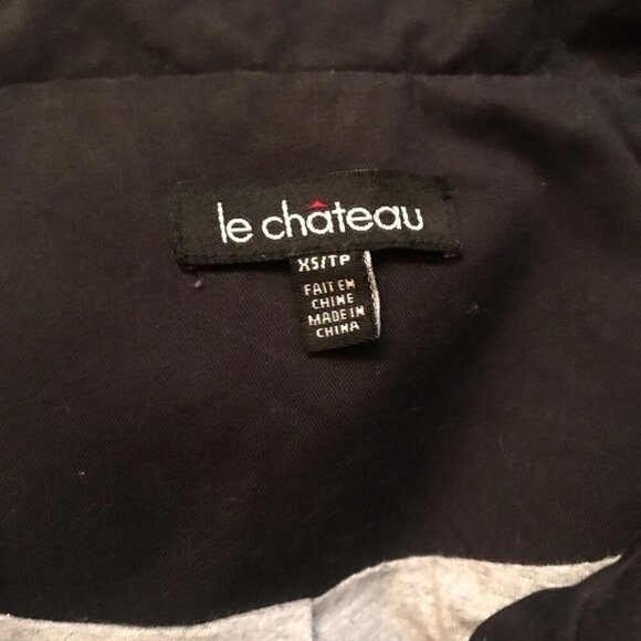 ‼️PRICE DROP‼️ Le Château Utility Jacket Black Edgy Zip-Up Cybergoth Style XS - Picture 5 of 10